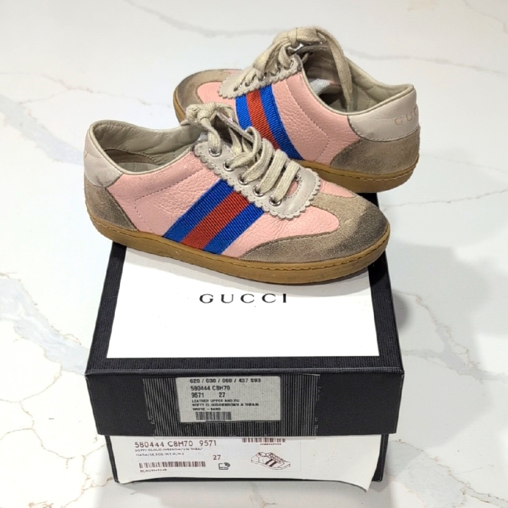 Gucci Kids Sneakers in Pink and Blue